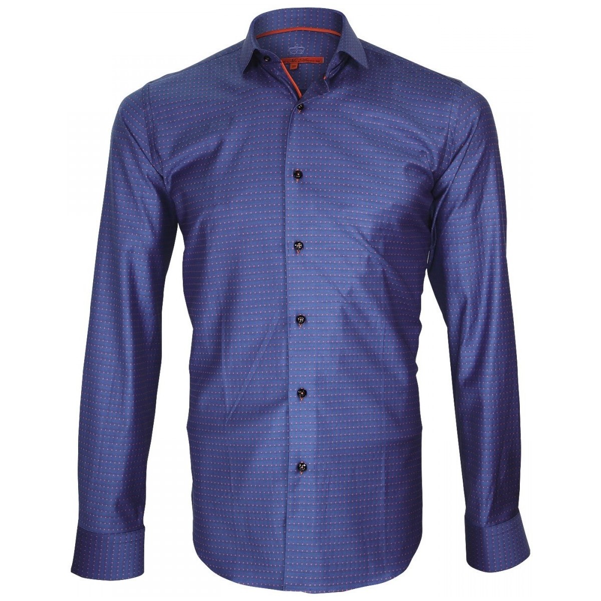 Vêtements Homme Chemises manches longues Andrew Mc Allister chemise twill armure hasting bleu Bleu