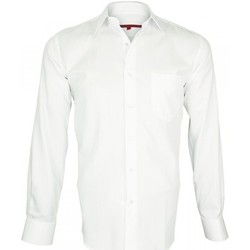 Vêtements Homme Chemises manches longues Andrew Mc Allister chemise armuree double fil 120/2 business blanc Blanc