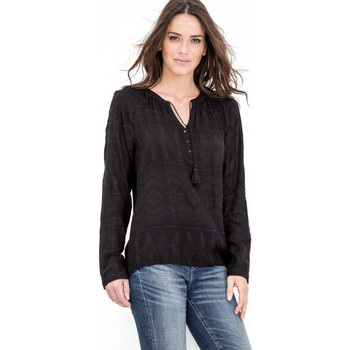 Vêtements Femme Sports Cotton Sweatshirt Le Temps des Cerises Top  Lisa Black Noir