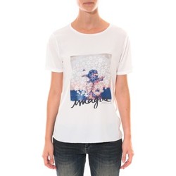 Vêtements Femme T-shirts manches courtes Coquelicot Tee shirt   Blanc 16426 Blanc
