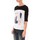 Vêtements Femme T-shirts manches courtes Coquelicot Tee shirt  Noir & Blanc 16409 Noir