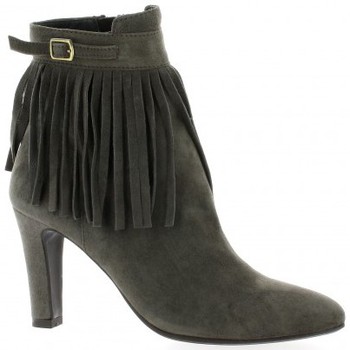 Chaussures Femme ruched Boots Vidi Studio ruched Boots cuir velours Gris