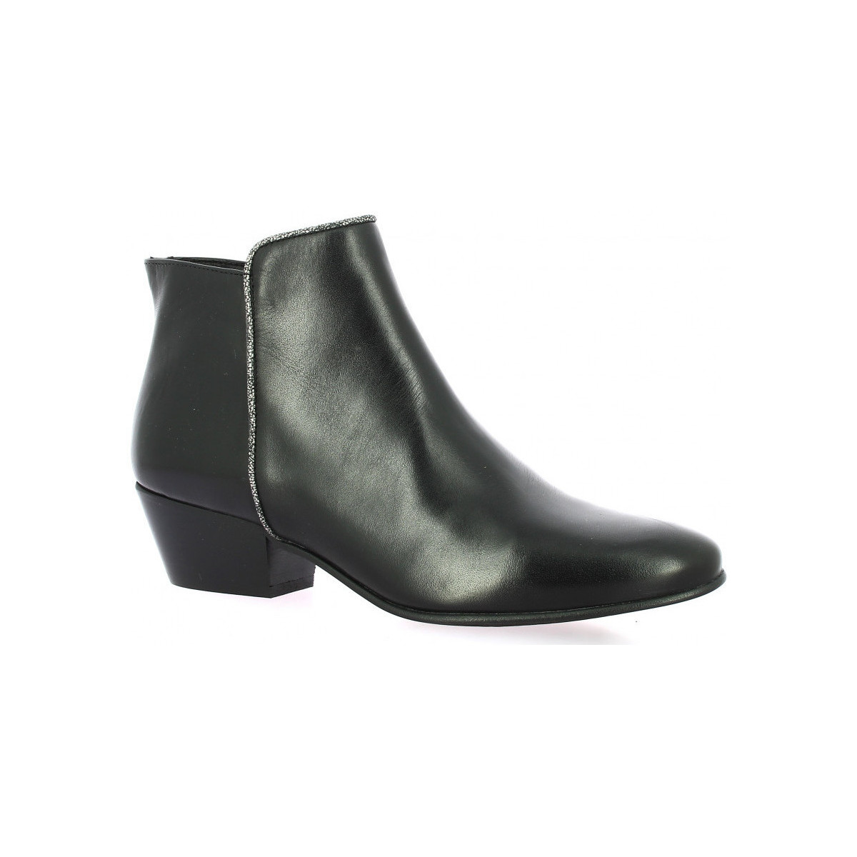 Chaussures Femme Boots Impact Boots cuir Noir