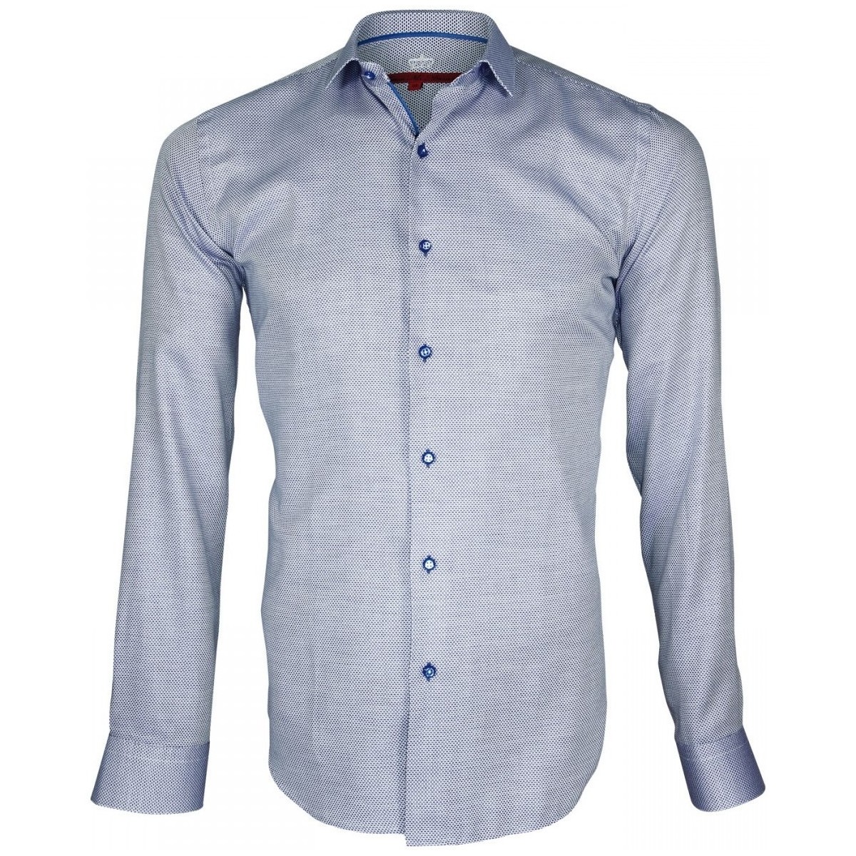 Vêtements Homme Chemises manches longues Andrew Mc Allister chemise tissu armure hasting bleu Bleu