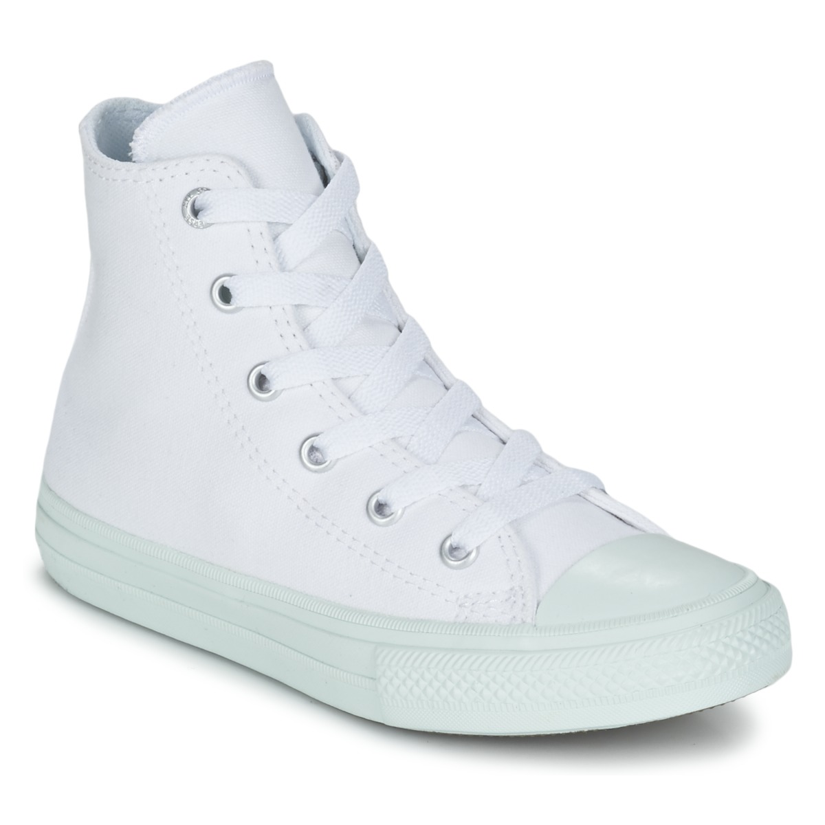 Chaussures Fille Converse Pro Leather Mid Raise Your Game CHUCK TAYLOR ALL STAR II PASTEL SEASONAL TD HI Blanc / Bleu ciel