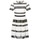 Vêtements Femme Robes courtes MICHAEL Michael Kors GRAPHIC CR STRIPE DRS Noir / Blanc