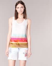 Vêtements Femme Sweats à capuche Desigual TEDERI Blanc / Multicolore