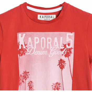 Kaporal T-Shirt GarÃ§on Calif Hibiscus Rouge