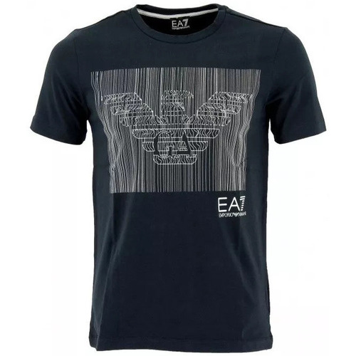Vêtements Homme T-shirts & Polos Ea7 Emporio denim-slim-cut Armani Tee-shirt Bleu