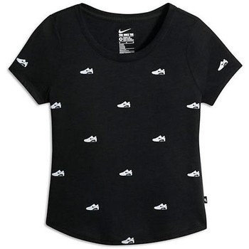 Vêtements Fille T-shirts & Polos Nike  Noir