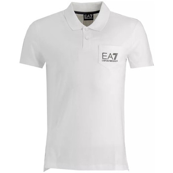 Vêtements Homme T-shirts & Polos emporio pointed armani graphic logo t shirt itemni Polo Blanc