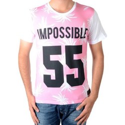 Vêtements Homme T-shirts manches courtes Celebry Tees Palme 55 Rose Blanc