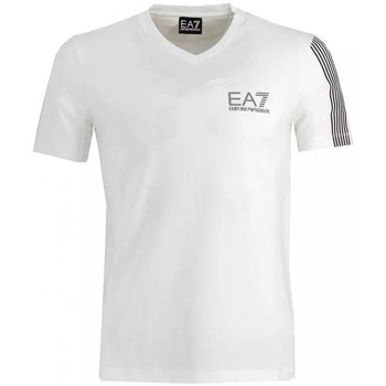 Vêtements Homme T-shirts & Polos Ea7 Emporio Armani cross Tee-shirt Blanc