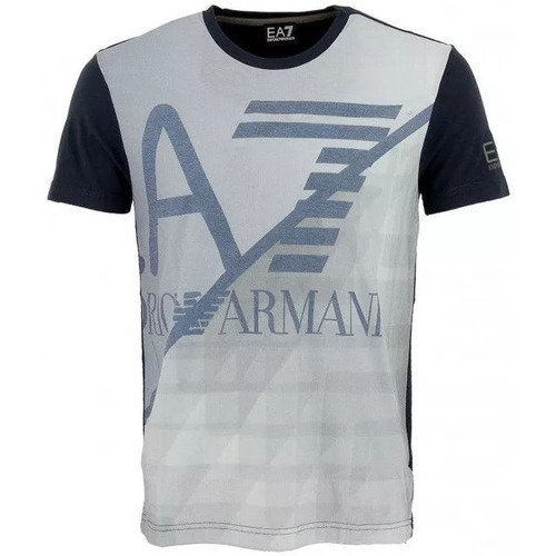 Vêtements Q703 T-shirts & Polos Ea7 Emporio Armani collar Tee-shirt Bleu