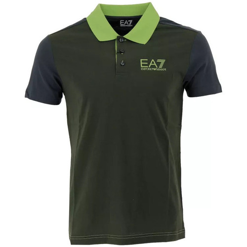 Vêtements Homme T-shirts & Polos Ea7 Emporio Armani Polo Vert