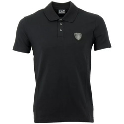 Emporio Black Armani spotted polo shirt
