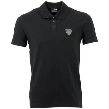 Vêtements Q703 T-shirts & Polos Ea7 Emporio Armani collar Polo Noir