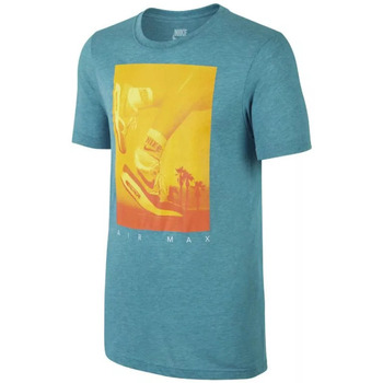 Vêtements Homme T-shirts manches courtes Nike Air Max Photo Bleu
