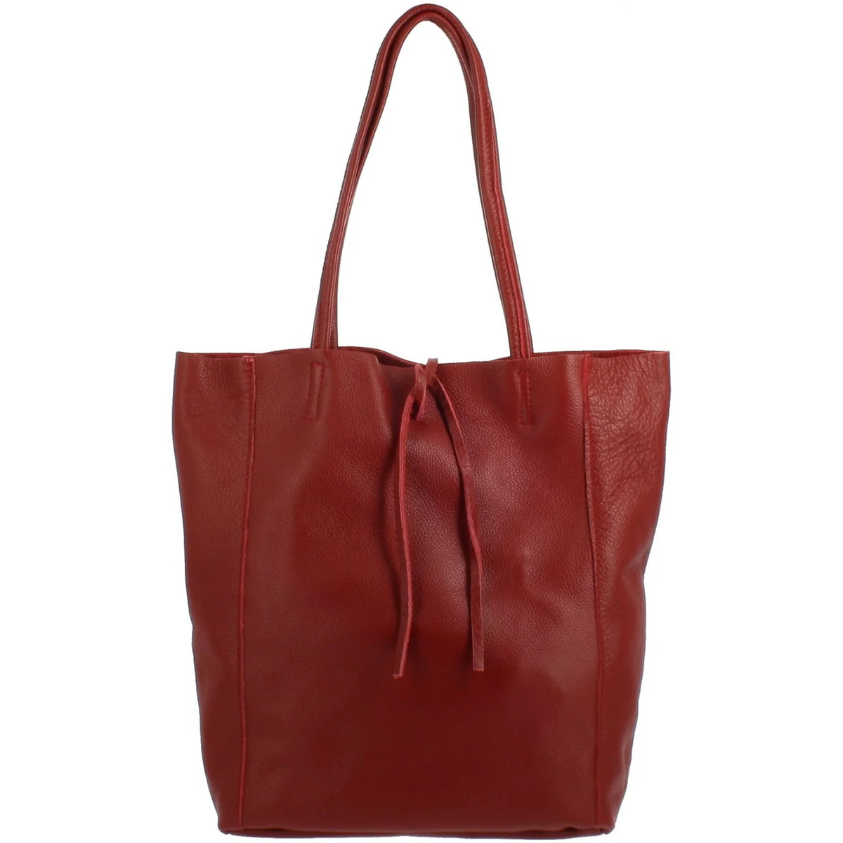 Sacs Femme Sacs Dupond Durand EVORA sac cabas tote Snatched bag cuir Rouge