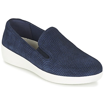 Chaussures Femme Slip ons FitFlop SUPERSKATE (PERF) Marine
