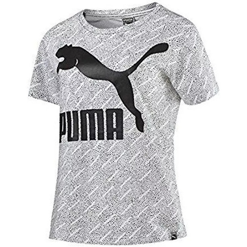 Vêtements Femme T-shirts manches courtes Puma AOP - 571472-02 Gris