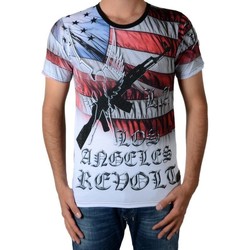Vêtements Homme T-shirts manches courtes Celebry Tees Gun America Rouge Noir