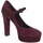Chaussures Femme Escarpins Cruz 440 talons Femme Bordeaux Rouge