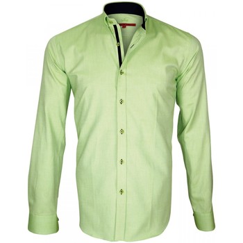 Vêtements Homme Chemises manches longues Andrew Mc Allister chemise oxford brookes vert Vert