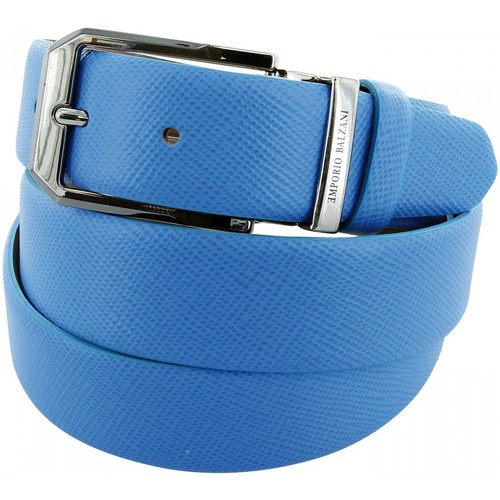 Emporio Balzani ceinture cuir lagoon bleu Bleu - Accessoires textile  Ceintures Homme 29,50 €