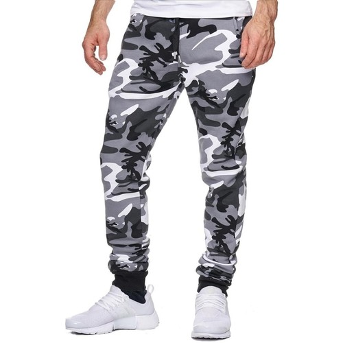 Vêtements Homme Joggings & Survêtements Homme | Jogging homme camouflage Jogging R-794 blanc - YG69159
