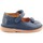Chaussures Fille Ballerines / babies Boni & Sidonie Babies en cuir à scratch - ALIZEE Bleu Marine