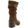 Chaussures Femme Boots Pao Mi-bottes cuir velours Marron