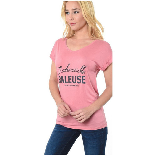 Kaporal Tee-Shirt Femme Fifi Terracotta Rose - Vêtements T-shirts & Polos  Femme 17,50 €