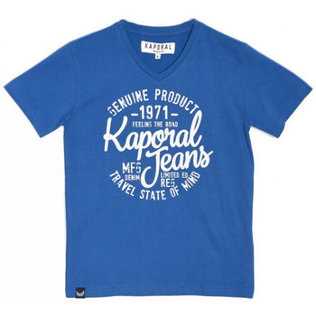 Vêtements Garçon Débardeurs / T-shirts sans manche Kaporal Mapid T-Shirt garÃ§on Cobalt Bleu