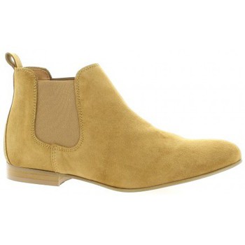Chaussures Femme Boots So Send Boots cuir velours Camel