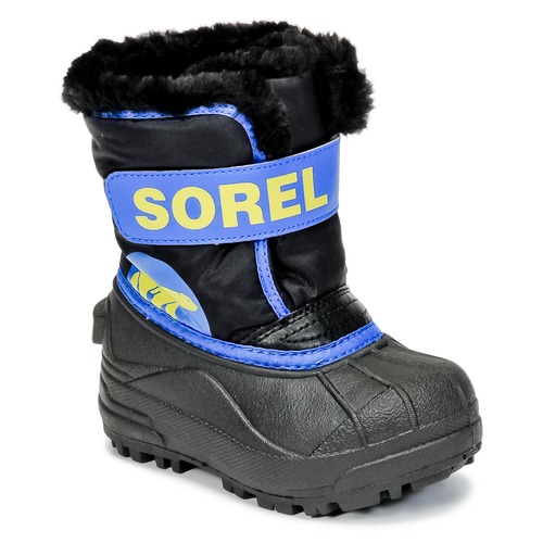 Chaussures Enfant Sorel Explorer II Drift Wp Sorel CHILDRENS SNOW COMMANDER Noir / Bleu