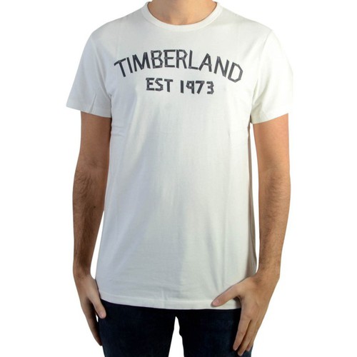 Vêtements Homme T-shirts manches courtes Timberland Tape Tee Picket Fence Blanc