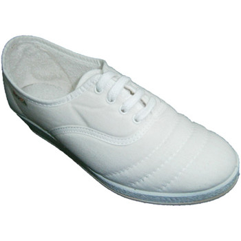 Chaussures Femme Tennis Made In Spain 1940 Lacets de chaussures de Wedge à marcher blanco