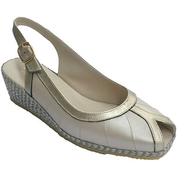 Chaussures Femme Sandales et Nu-pieds Festival Sandale en métal bords combiné doigts de beige