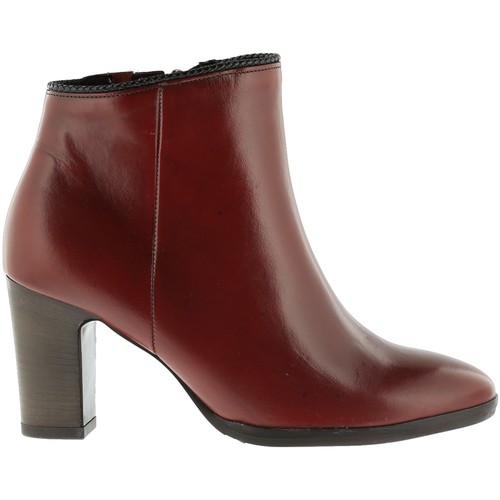 Bottines Gabor cuir Rouge - Chaussures Bottine Femme 150 