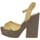 Chaussures Femme Sandales et Nu-pieds Silvana 730/t90 santal Femme or Doré
