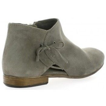 Pao Boots cuir velours Gris