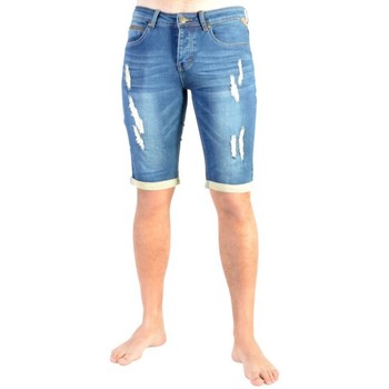 Vêtements Homme Shorts Mom / Bermudas Deeluxe Short Turner S17750 Blue Bleu