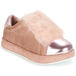 metallic-effect heeled sandals Pink