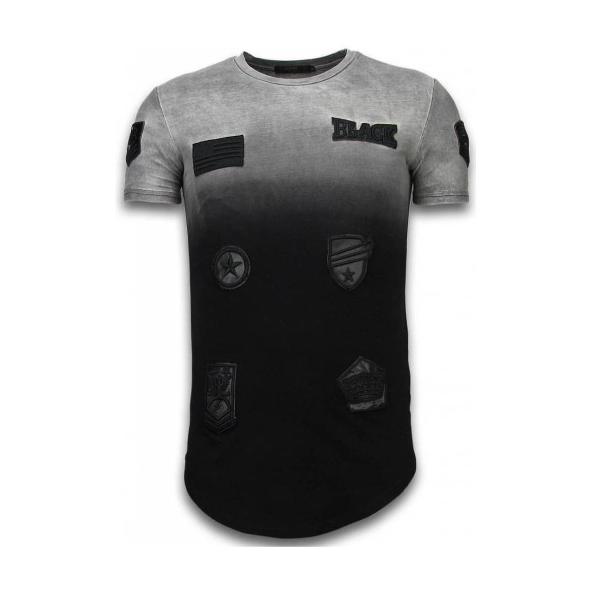 Vêtements Homme T-shirts manches courtes Justing 46497164 Noir