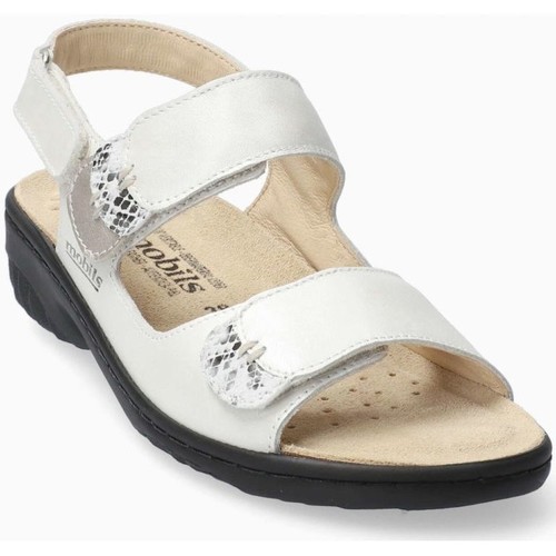 Femme Mephisto Sandale nubuck GETHA Blanc - Chaussures Sandale Femme 135 