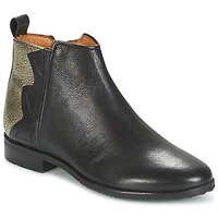 Chaussures Fille Boots Adolie ODEON WILD Noir / Platine