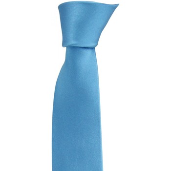 Andrew Mc Allister cravate en soie slim bleu Bleu