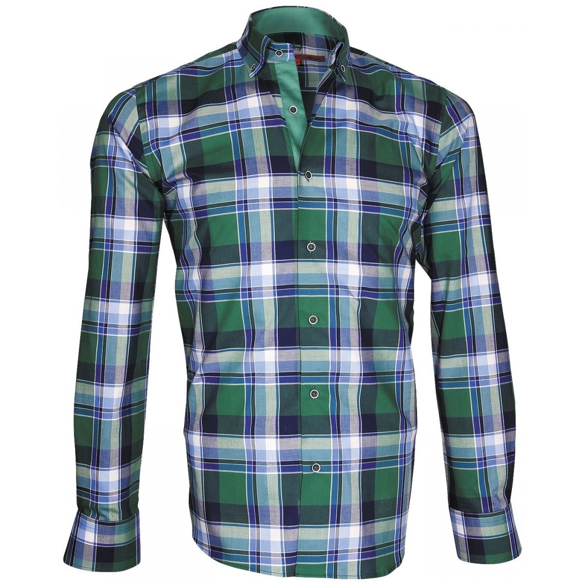 Vêtements Homme Chemises manches longues Andrew Mc Allister chemise ecossais week-end vert Vert