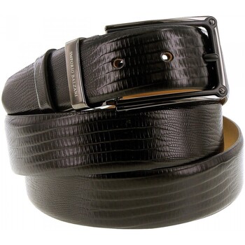 ceinture emporio balzani  ceinture cuir snake noir 